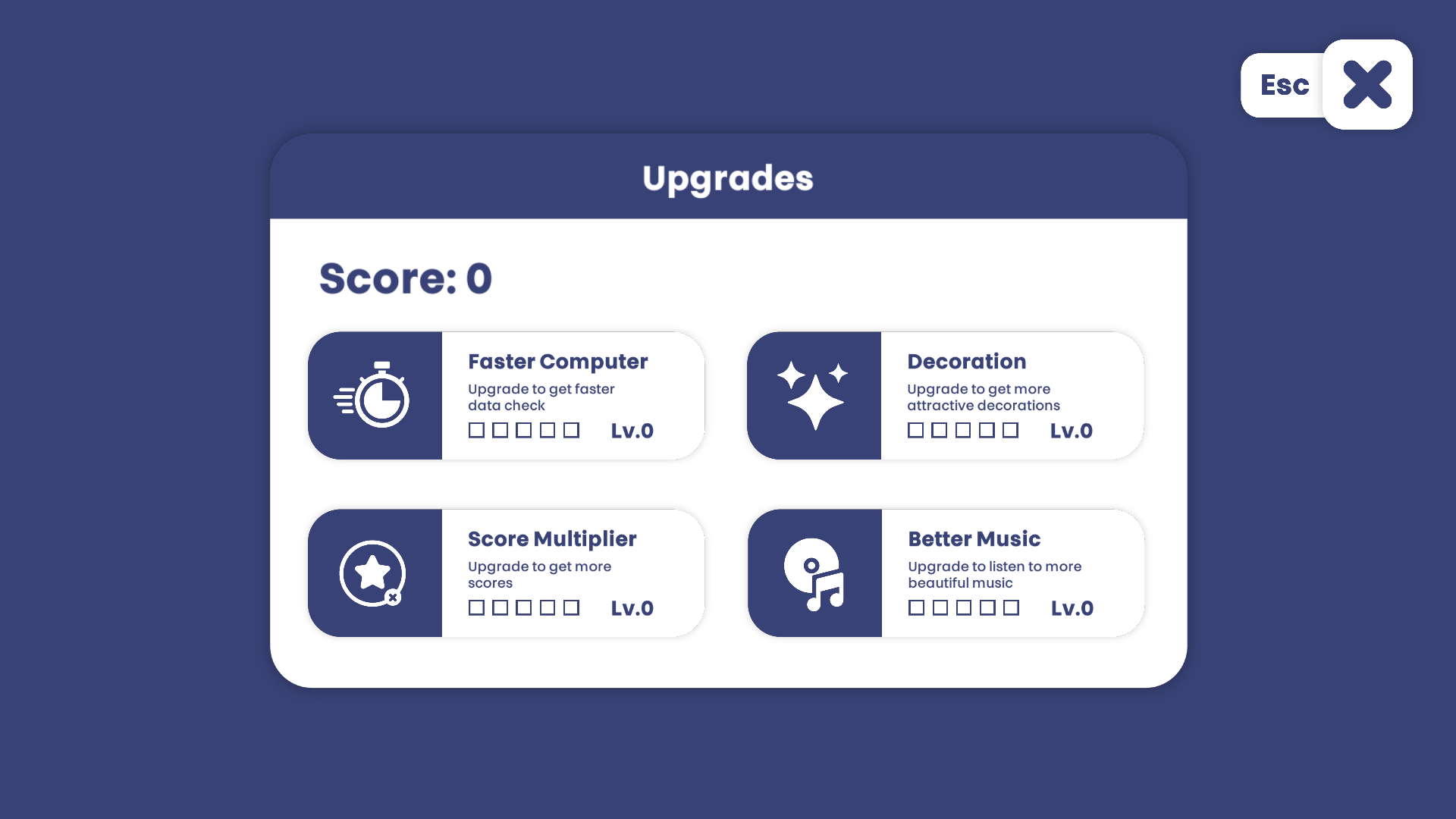 Security SLip upgrade user interface